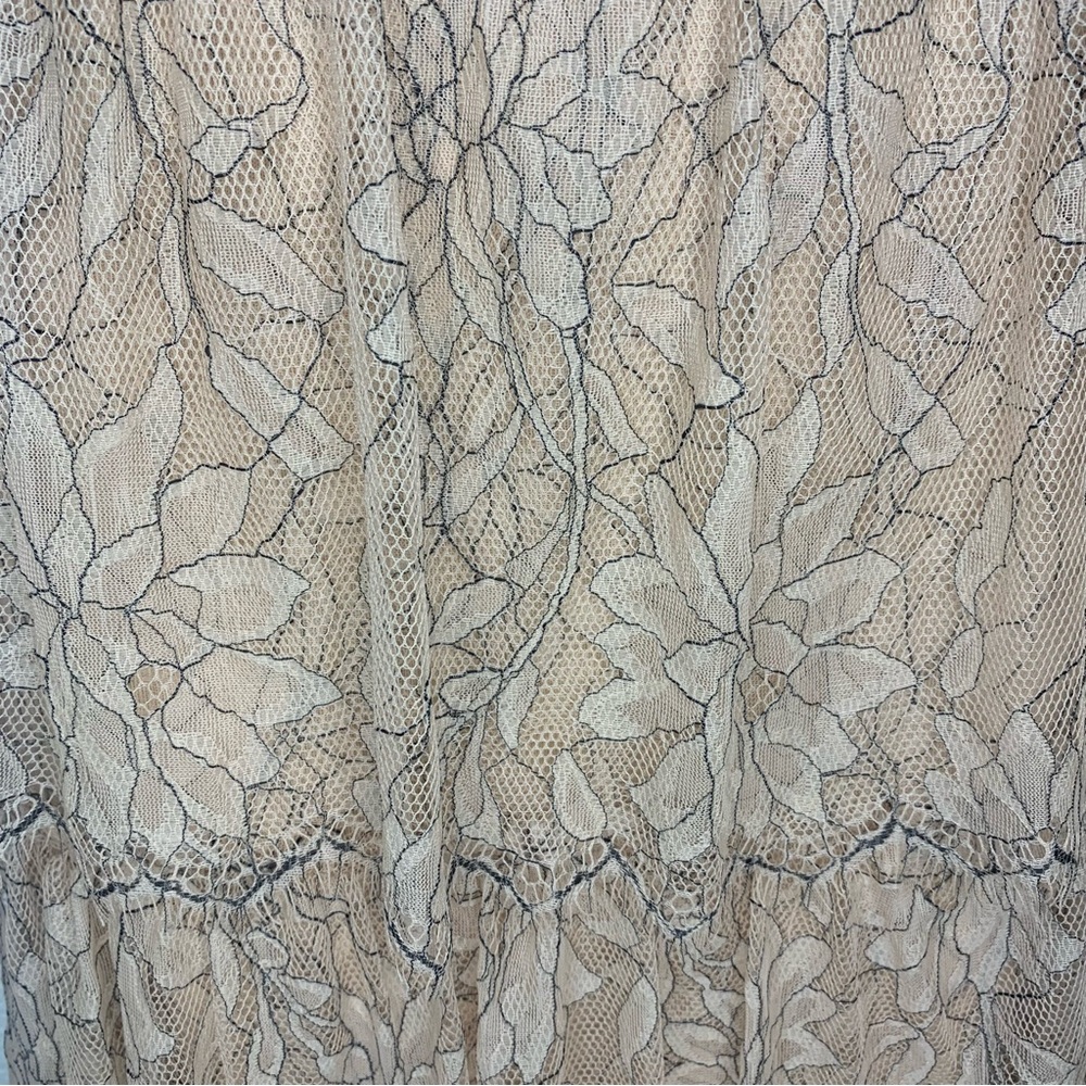 Zara Trafaluc Women S Romantic Petal Pink Lace‎ Whimsical Fairy Tiered Skirt. - Picture 8 of 8